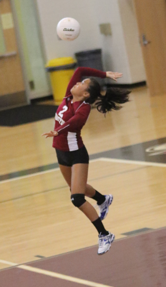 Girl's Volleyball Action shot